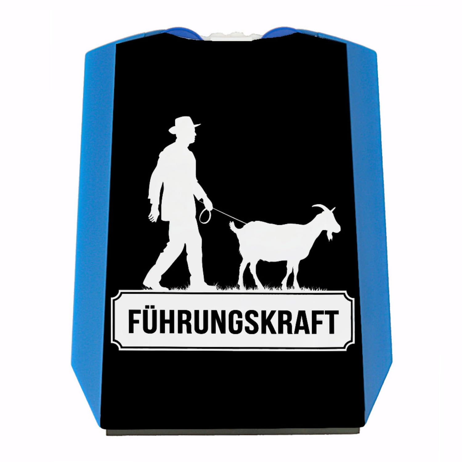 Mann mit Ziege FÜHRUNGSKRAFT Parkscheibe Humorvolle schwarz-weiß stilisierte Parkschild mit Bild u1nd Schriftzug EIN echter Hingucker für Führungskräfte Mann mit Ziege FÜHRUNGSKRAFT Parkscheibe Humorvolle schwarz-weiß stilisierte Parkschild mit Bild u1nd Schriftzug EIN echter Hingucker für Führungskräfte von speecheese