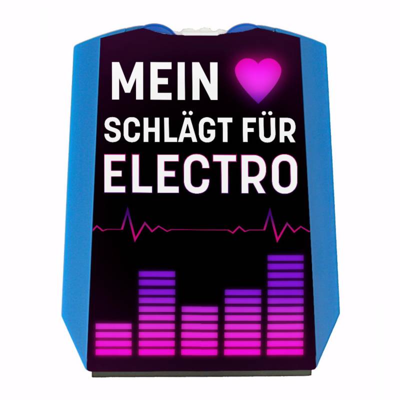 Mein Herz schlägt für Electro Parkscheibe mit 2 Einkaufswagenchips witzige Parkuhr mit deiner Musikrichtung für das Auto als Geschenk zum Führerschein von speecheese