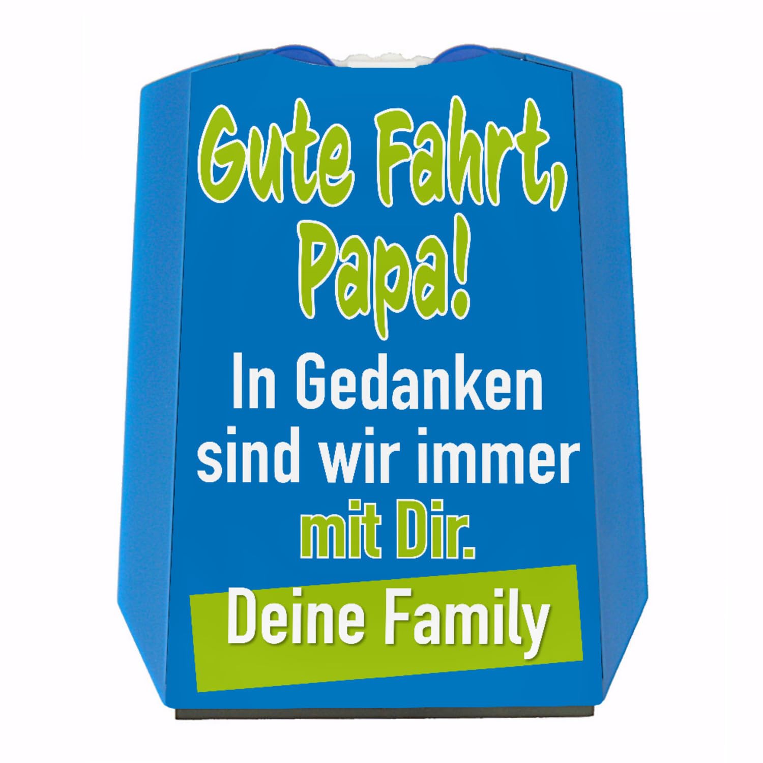 Parkscheibe mit Spruch - Gute Fahrt Papa! Deine Family als Geschenk zum Vatertag mit Eiskratzer Wasserabstreifer und Einkaufswagen-Chips für Papa um zu parken Familie Parkplatz Parkscheibe mit Spruch - Gute Fahrt Papa! Deine Family als Geschenk zum Vatertag mit Eiskratzer Wasserabstreifer und Einkaufswagen-Chips für Papa um zu parken Familie Parkplatz von speecheese