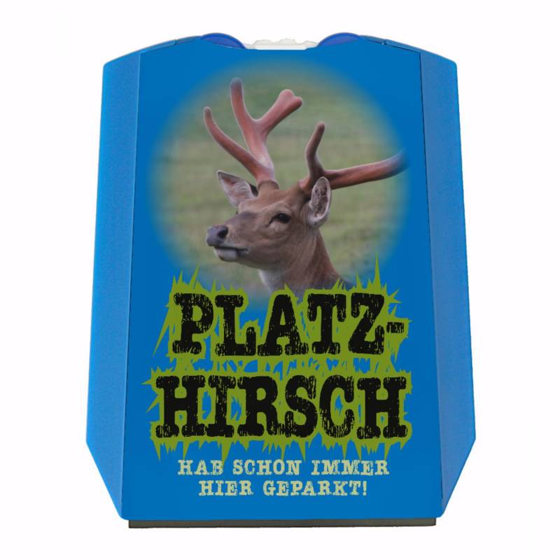 Platzhirsch Parkscheibe mit Hirsch Motiv als Überraschung zum bestandenen Führerschein Eiskratzer Wasserabstreifer und Einkaufswagen-Chips Auto parken von speecheese