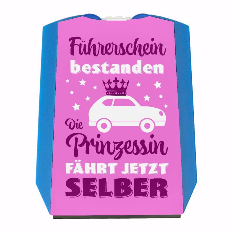 Prinzessin Parkscheibe mit Spruch Führerschein bestanden Auto-Zubehör für volljährige Fahrer Vermeide Strafzettel beim Parken Frauen Pink Mädchen von speecheese