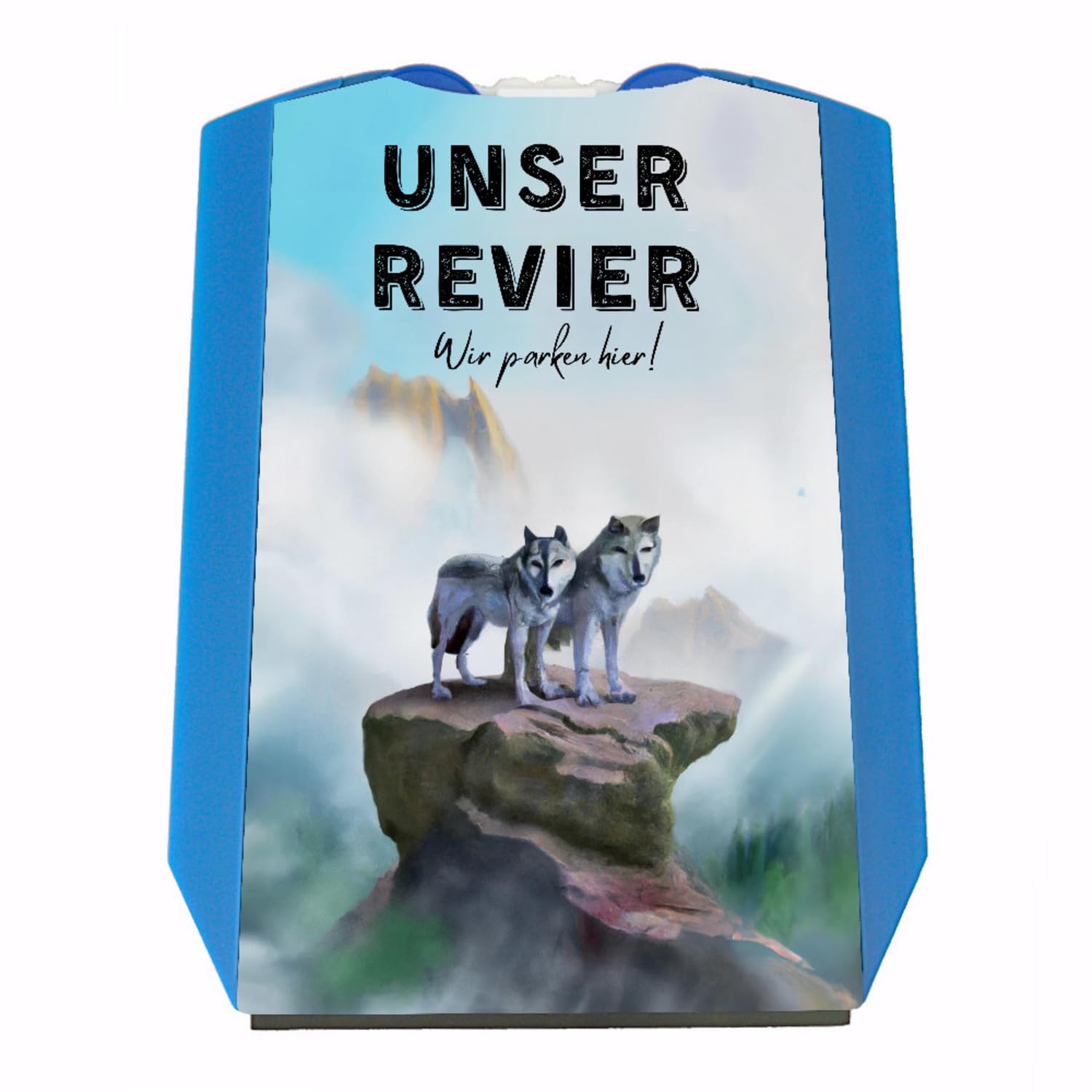 Unser Revier - Wir parken Hier Wolf Parkscheibe Wolf Parkuhr mystisch Eiskratzer Wolfspaar cool Unser Revier - Wir parken Hier Wolf Parkscheibe Wolf Parkuhr mystisch Eiskratzer Wolfspaar cool von speecheese