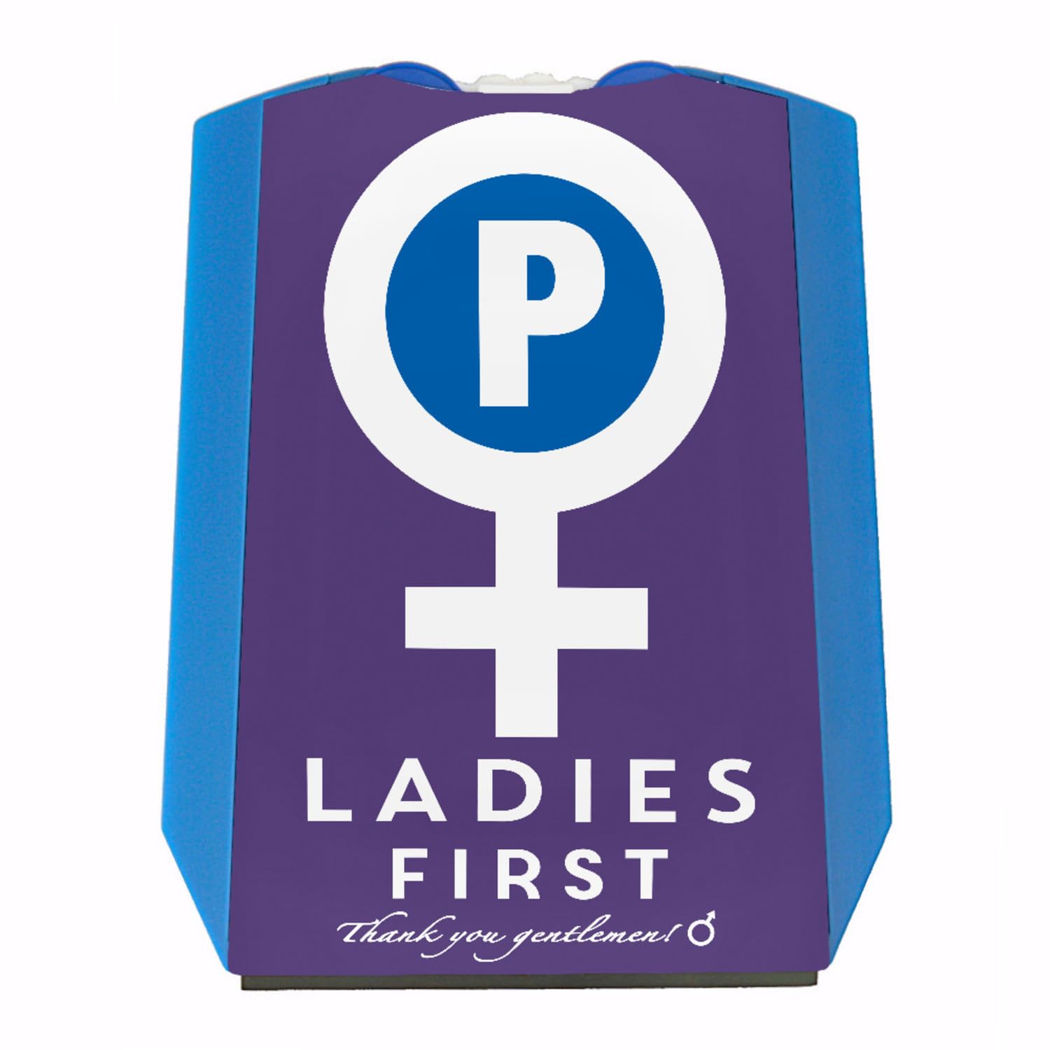 Venussymbol Ladies First Parkscheibe in Lila-Weiß mit 2 Einkaufswagenchips Eiskratzer Wasserabstreifer und Einkaufswagen-Chips Ladies parken Auto Parkplatz Parkhaus von speecheese