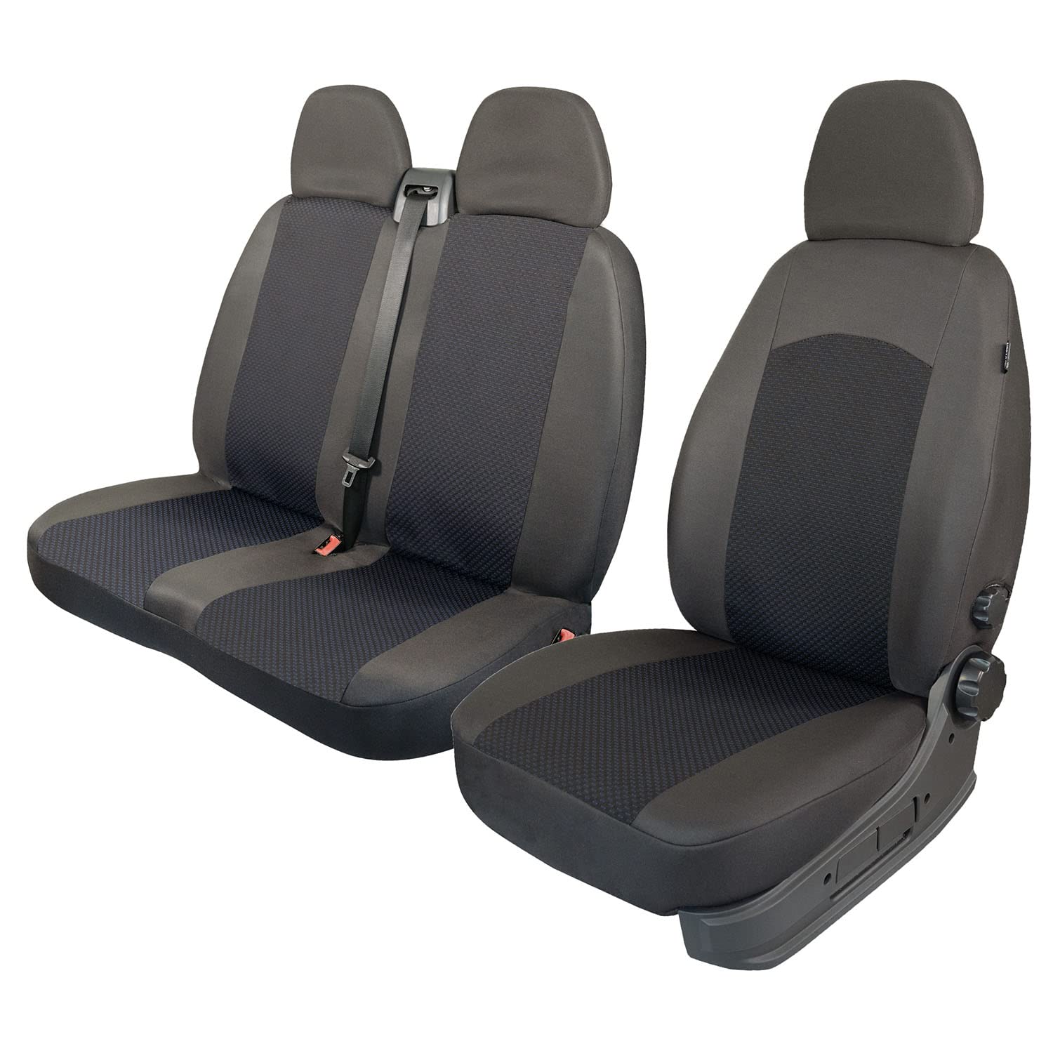 speedszop Sitzbezüge Universal Schonbezüge Bus 1+2 kompatibel mit Ford Transit Custom ab 2019 von speedszop