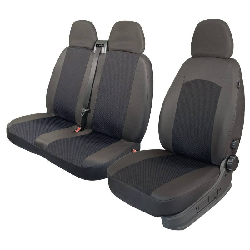 speedszop Sitzbezüge Universal Schonbezüge Bus 1+2 kompatibel mit Ford Transit Custom ab 2019 von speedszop