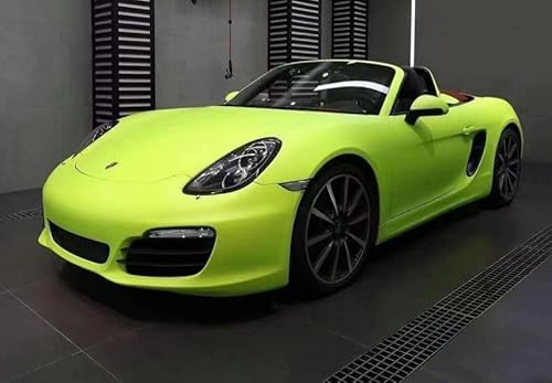 Speedwerk-Motorwear 3D Fluoreszenz Folie Neon Gelb Seidenmatt Vinyl Auto Wrapping Luftkanäle Musterstück 50 Mikrometer von speedwerk-motorwear
