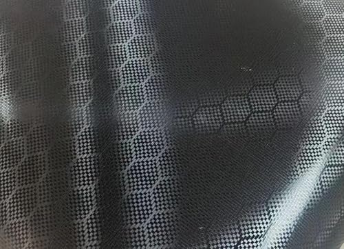 4D Waben Carbon Folie Schwarz, Seidenmatt mit Luftkanälen, Carbonfolie, Car Wrapping 0,5m x 1,52m von speedwerk-motorwear