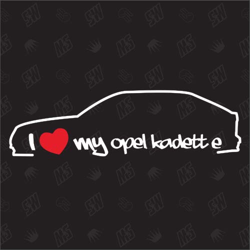 I Love My Kadett E - Sticker kompatibel mit Opel - Baujahr 1989-1995 I Love My Kadett E - Sticker kompatibel mit Opel - Baujahr 1989-1995 von speedwerk-motorwear