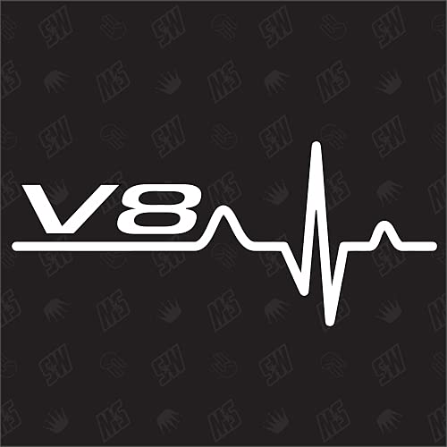 V8 Herzschlag - Sticker von speedwerk-motorwear
