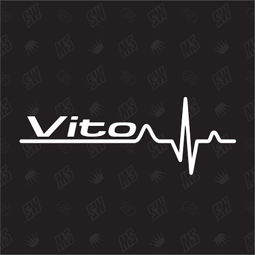 Vito Herzschlag - Sticker kompatibel mit Mercedes Benz von speedwerk-motorwear