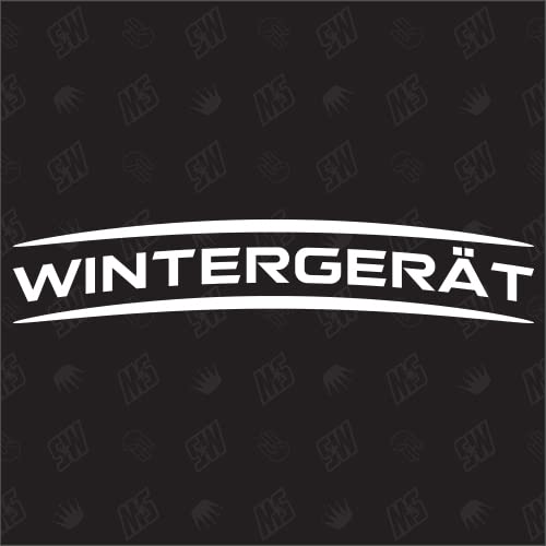 Wintergerät - Sticker, Aufkleber - speedwerk-motorwear - Metall, Wände - Kunststoff - Winter - Winter Equipment - Aufkleber von speedwerk-motorwear