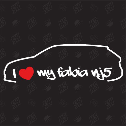 speedwerk-motorwear I Love My Fabia NJ5 - Sticker - Baujahr 2014 speedwerk-motorwear I Love My Fabia NJ5 - Sticker - Baujahr 2014 von speedwerk-motorwear