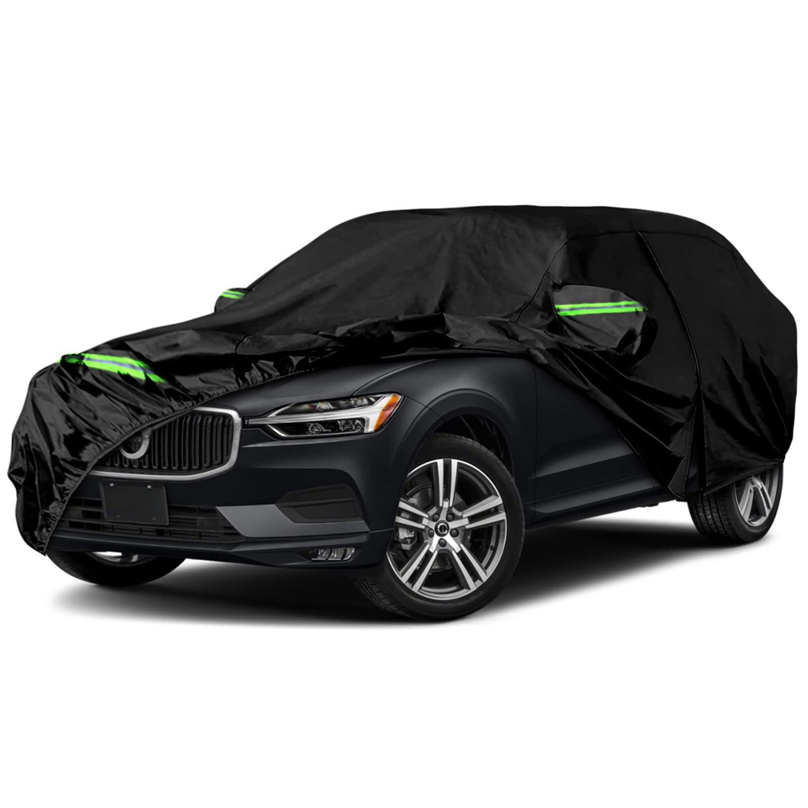 wasserdichte Autoabdeckungen, Ersatz für Volvo XC60, 6 Schichten, Allwetter-Autoabdeckung mit Reißverschluss-Tür und winddichten Bändern für Schnee, Regen, Staub, Hagelschutz (XC60) von sportuli