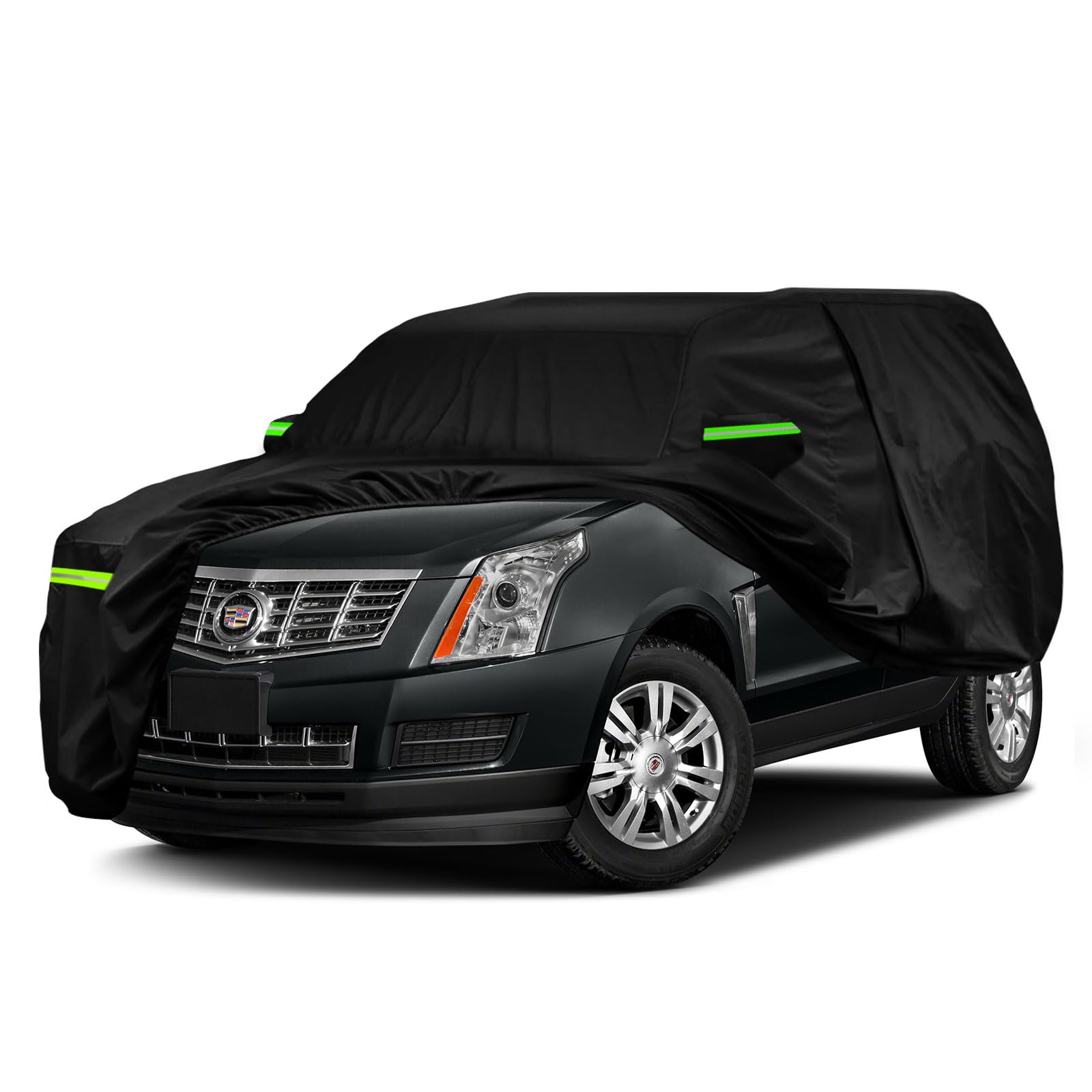 wasserdichte Autoabdeckungen Ersatz für Cadillac SRX 2003–2016, 6 Schichten, Allwetter-Autoabdeckung mit Reißverschluss-Tür und winddichten Bändern für Schnee, Regen, Staub, Hagelschutz wasserdichte Autoabdeckungen Ersatz für Cadillac SRX 2003–2016, 6 Schichten, Allwetter-Autoabdeckung mit Reißverschluss-Tür und winddichten Bändern für Schnee, Regen, Staub, Hagelschutz von sportuli
