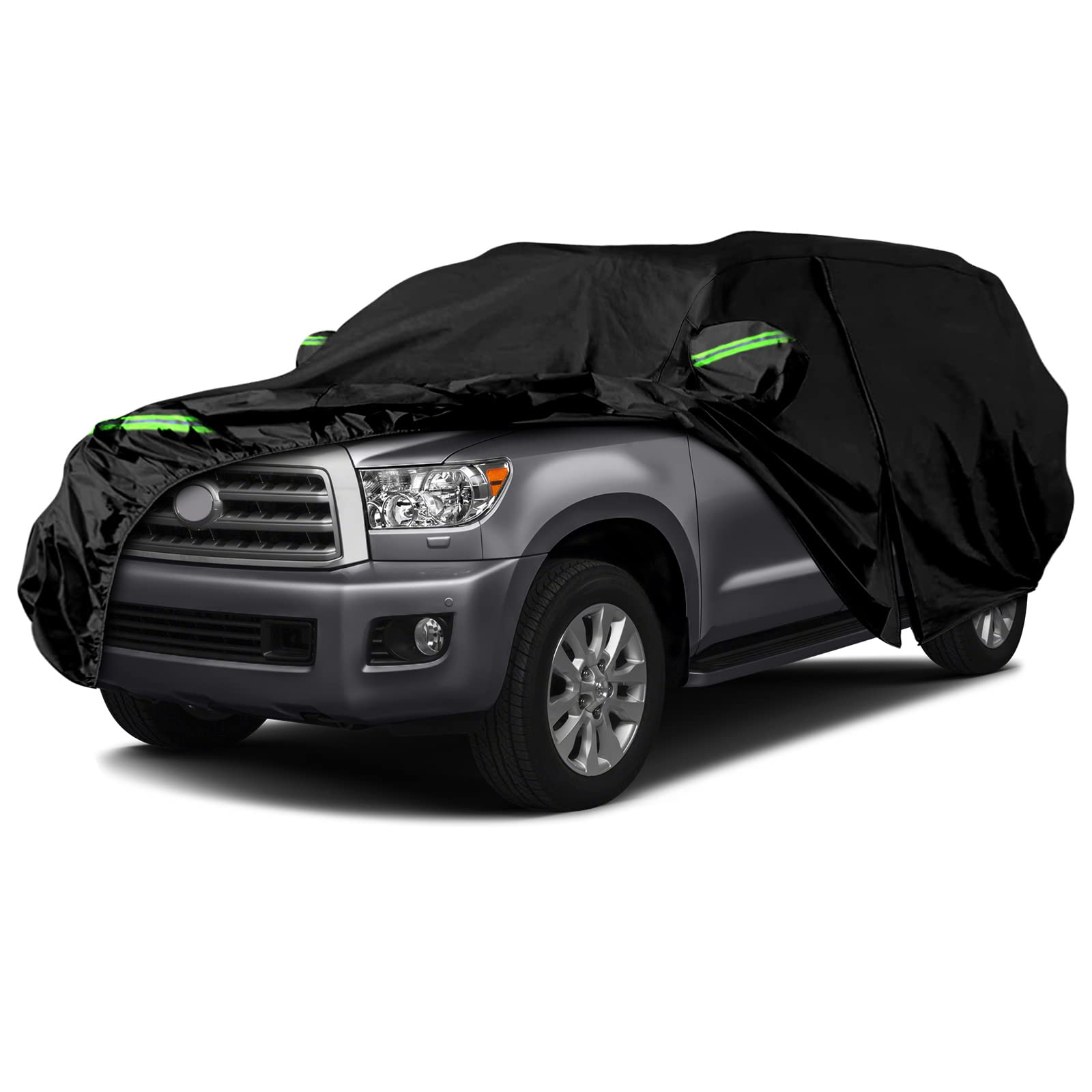 wasserdichte Autoabdeckungen Ersatz für Toyota Sequoia 2001–2023, 6 Schichten, Allwetter-Autoabdeckung mit Reißverschlusstür und winddichten Bändern für Schnee, Regen, Staub, Hagelschutz wasserdichte Autoabdeckungen Ersatz für Toyota Sequoia 2001–2023, 6 Schichten, Allwetter-Autoabdeckung mit Reißverschlusstür und winddichten Bändern für Schnee, Regen, Staub, Hagelschutz von sportuli