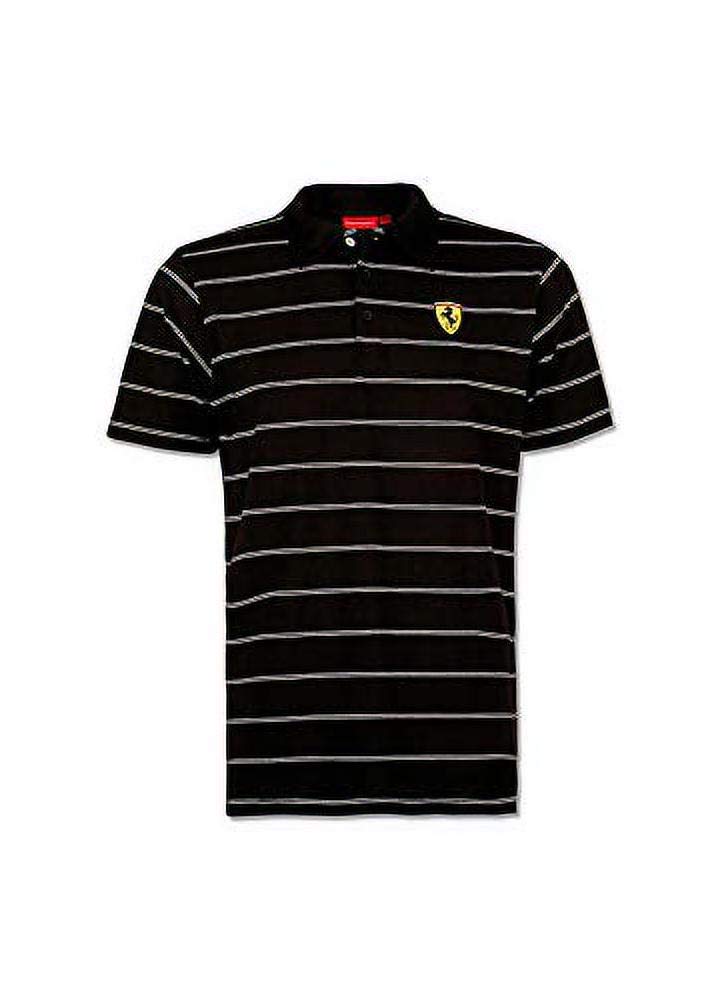 sportwear Polo Classic Black Streifen Scuderia Ferrari XXL von sportwear