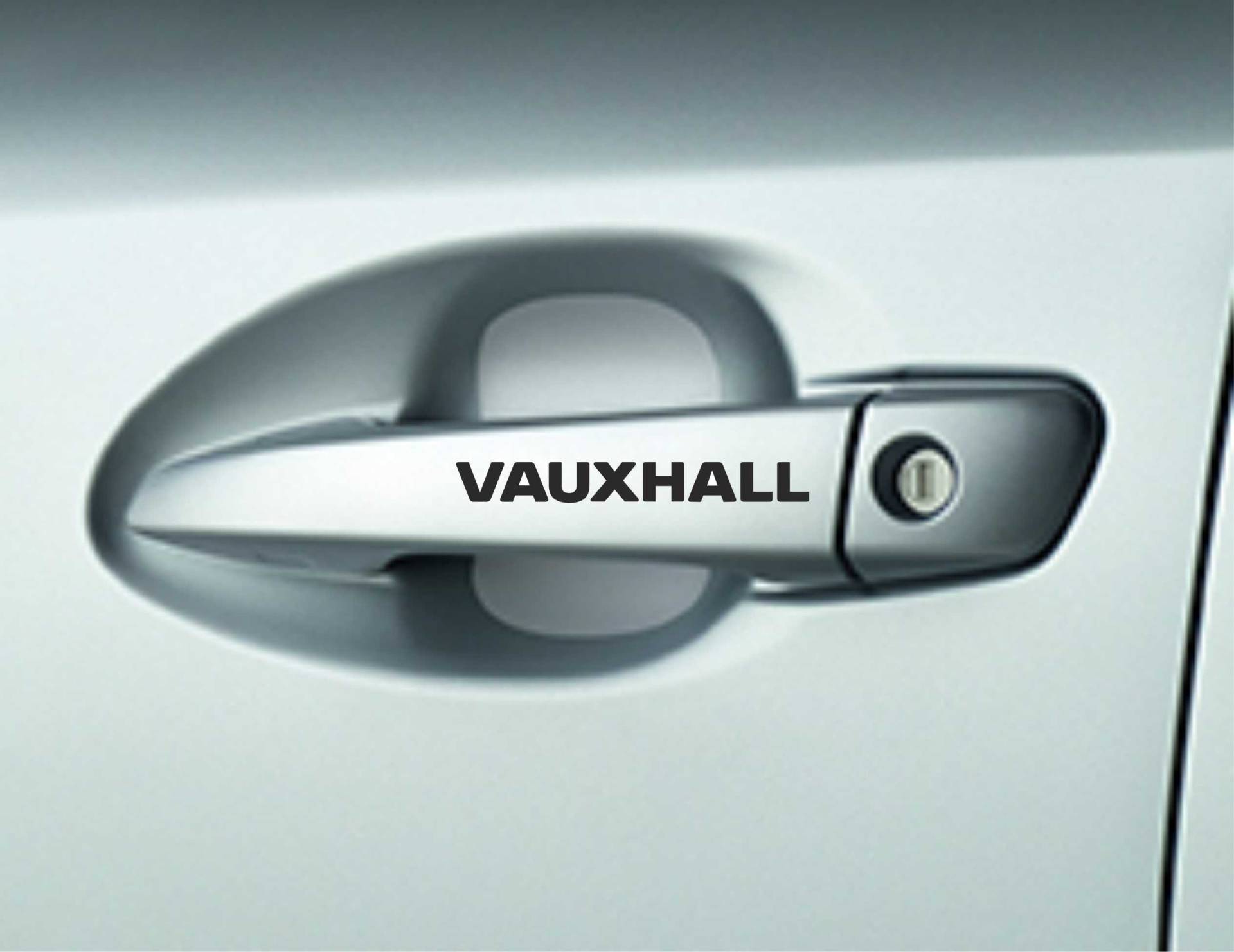6 x Kfz-Türgriff-Aufkleber, selbstklebend, hochwertig, Zafira Astra, Schriftzug: Vauxhall von st1ck-it