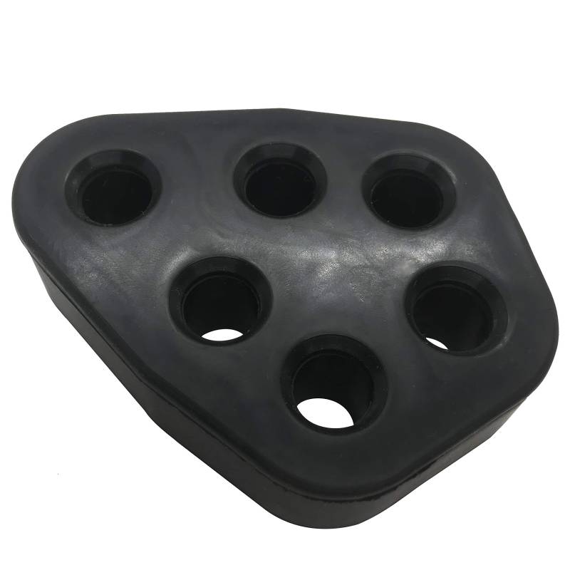 Baagialdic Auspuff-Aufhänger Schalldämpfer Buchsen Halterung Isolierung 12 mm ID 6 Löcher Gummi Universal schwarz von steber