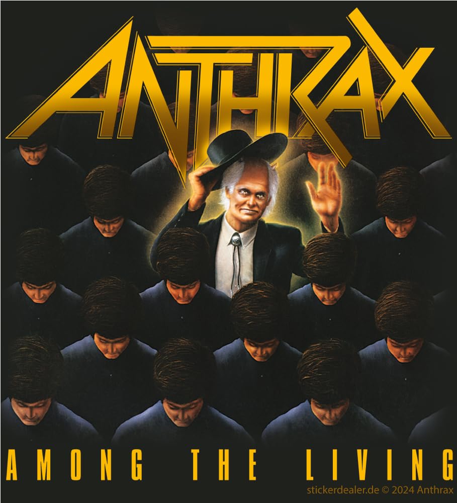Anthrax Aufkleber Among The Living Bands Musik Trash-Metal Sticker ca.11x10 cm von sticker-dealer