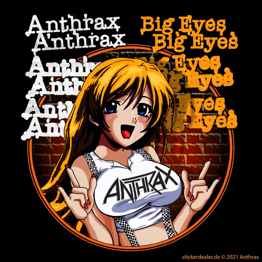 Anthrax Aufkleber Big Eyes Sticker ca.10x10 cm von sticker-dealer