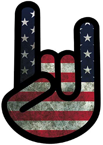 Aufkleber Devil Hand Sticker Rock 'n Roll American Flag Aufkleber Devil Hand Sticker Rock 'n Roll American Flag von sticker-dealer