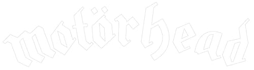 Aufkleber Motörhead Logo weiß Sticker Rock 'n'' Röll Lemmy XL ca. 50x12 cm von sticker-dealer