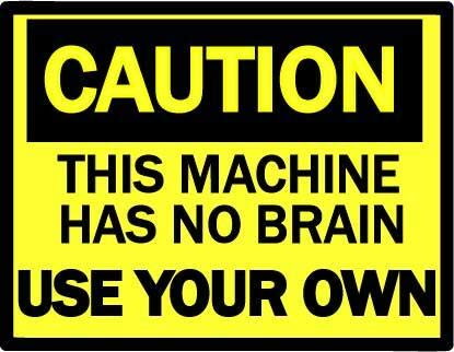 Aufkleber Sticker Caution Machine Has no Brain Gehirn 2 Stück ca. 7x5 cm Achtung Tuning Autoaufkleber Fun Lustig Motorrad Moped Simson Trabant S50 Schwalbe Zweitakt Aufkleber Sticker Caution Machine Has no Brain Gehirn 2 Stück ca. 7x5 cm Achtung Tuning Autoaufkleber Fun Lustig Motorrad Moped Simson Trabant S50 Schwalbe Zweitakt von sticker-dealer