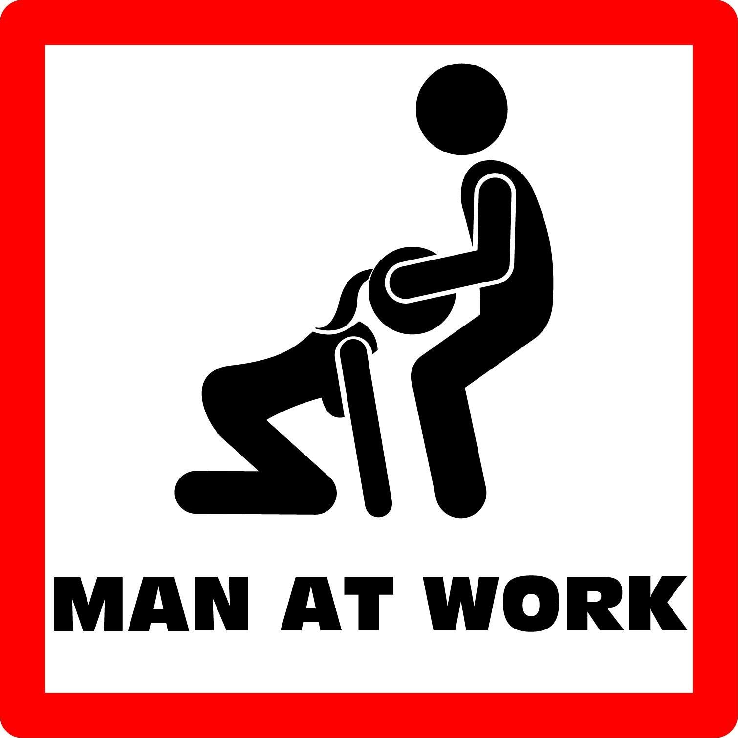 Aufkleber Sticker Man at Work JDM Tuning Autoaufkleber Fun Lustig Stickerbomb Sex Girls Motorrad Moped Simson Trabant S50 Schwalbe Zweitakt Aufkleber Sticker Man at Work JDM Tuning Autoaufkleber Fun Lustig Stickerbomb Sex Girls Motorrad Moped Simson Trabant S50 Schwalbe Zweitakt von sticker-dealer