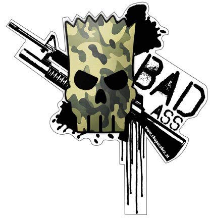 Bad Ass Aufkleber Sticker Autoaufkleber JDM Stickerbomb Tuning Cool Böser Bube Fuck You Bad Ass Aufkleber Sticker Autoaufkleber JDM Stickerbomb Tuning Cool Böser Bube Fuck You von sticker-dealer