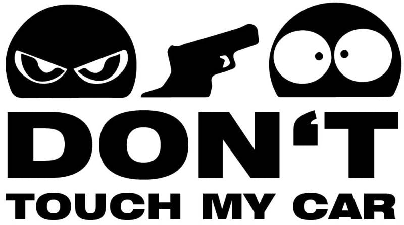 Don't Touch My Car Auto Aufkleber Sticker Tuning JDM Fun schwarz ca. 12x7 cm von sticker-dealer