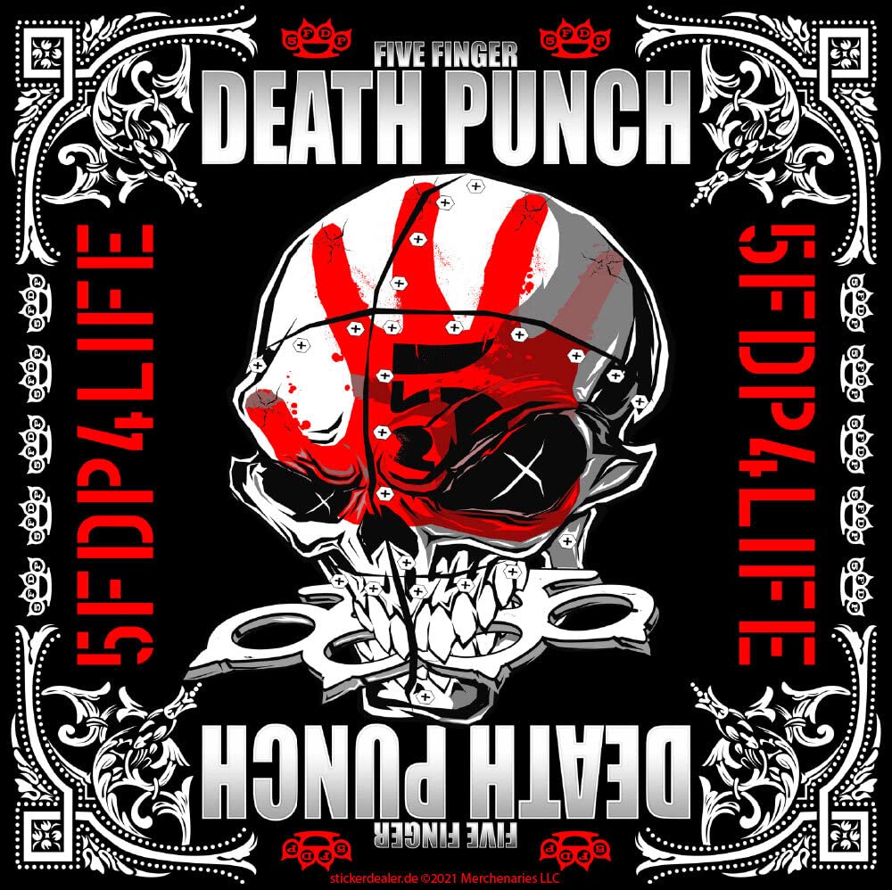 Five Finger Death Punch Aufkleber Metalhead Sticker ca.10x10 cm Five Finger Death Punch Aufkleber Metalhead Sticker ca.10x10 cm von sticker-dealer
