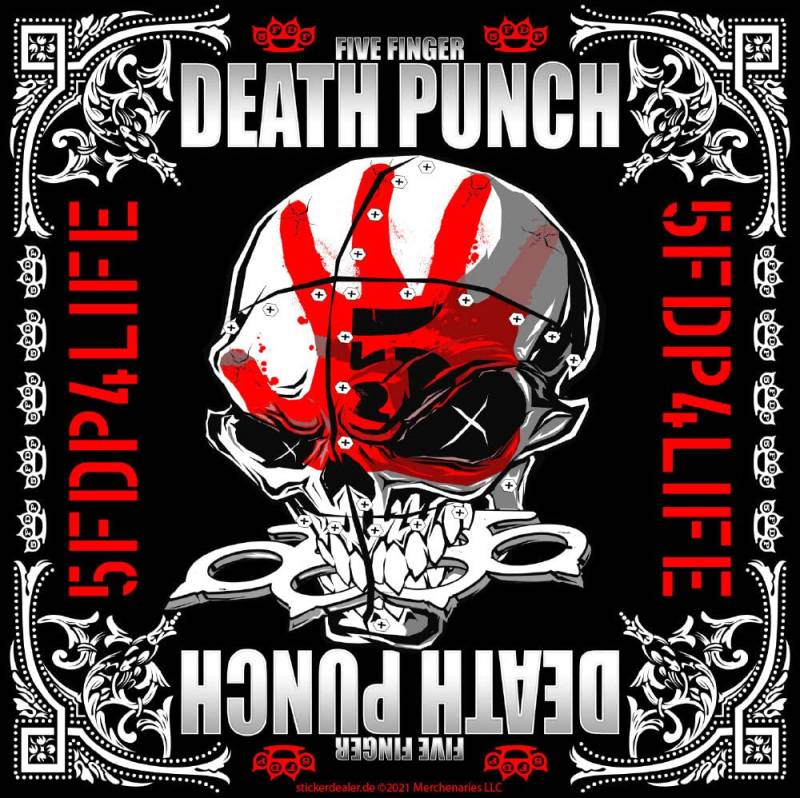 Five Finger Death Punch Aufkleber Metalhead Sticker ca.10x10 cm von sticker-dealer