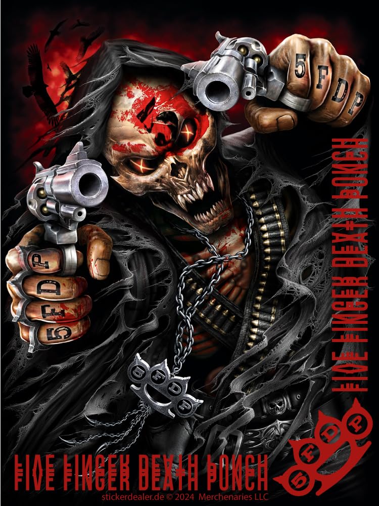 Five Finger Death Punch Aufkleber to Match ca. 13x10 cm Sticker Bands Musik Five Finger Death Punch Aufkleber to Match ca. 13x10 cm Sticker Bands Musik von sticker-dealer