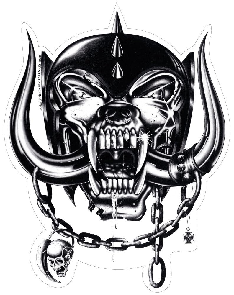 Großer Aufkleber der Kultband Motörhead Motiv Warpig schwarz, ca. 25x19 cm Großer Aufkleber der Kultband Motörhead Motiv Warpig schwarz, ca. 25x19 cm von sticker-dealer