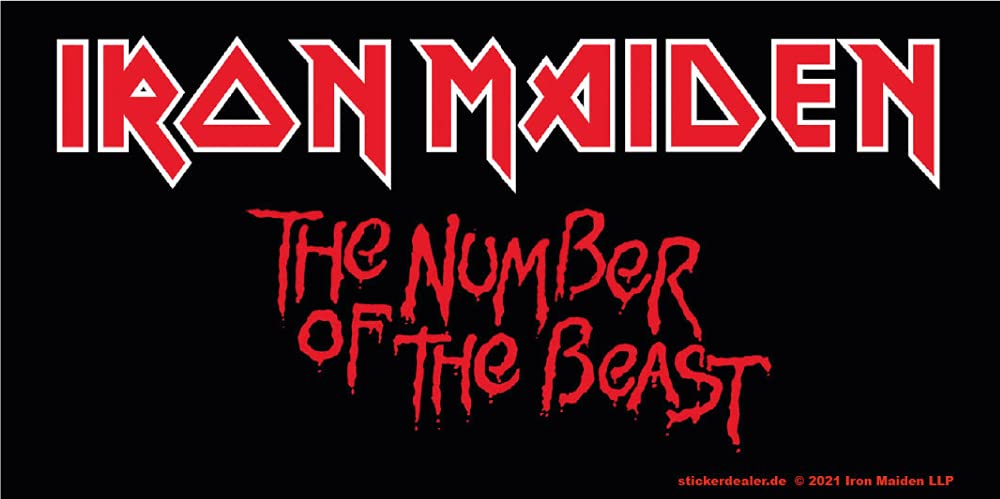 Iron Maiden Aufkleber Beast Eddie Band Musik Heavy Metal Sticker ca. 15x7 cm von sticker-dealer