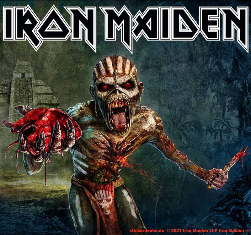 Iron Maiden Aufkleber Book of Souls Sticker ca. 10x10 cm von sticker-dealer