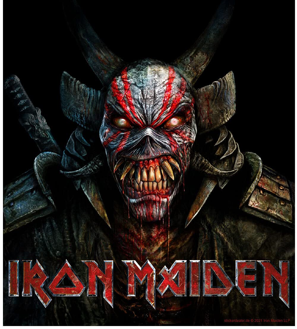 Iron Maiden Aufkleber Senjutsu Back Cover ca. 10x11 cm von sticker-dealer