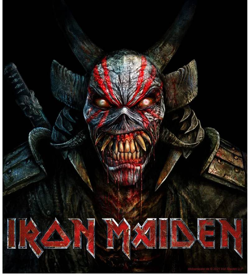 Iron Maiden Aufkleber Senjutsu Back Cover ca. 10x11 cm von sticker-dealer