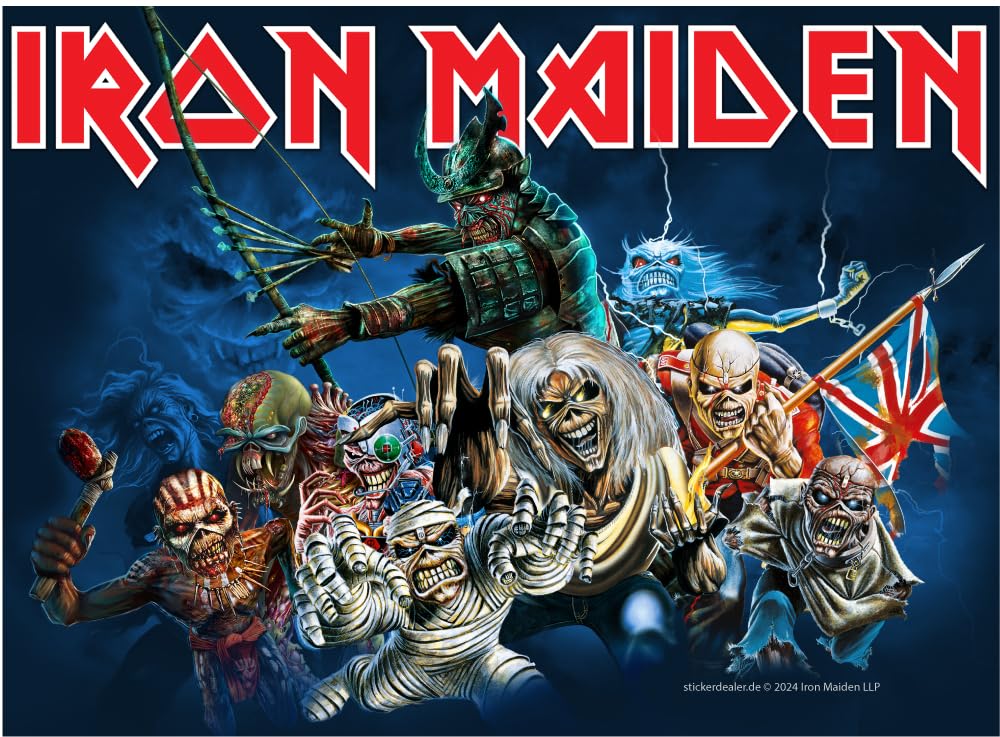 Iron Maiden Aufkleber Wasted Years Eddiesca. 13x10 cm Musik Bands Sticker Autoaufkleber Iron Maiden Aufkleber Wasted Years Eddiesca. 13x10 cm Musik Bands Sticker Autoaufkleber von sticker-dealer