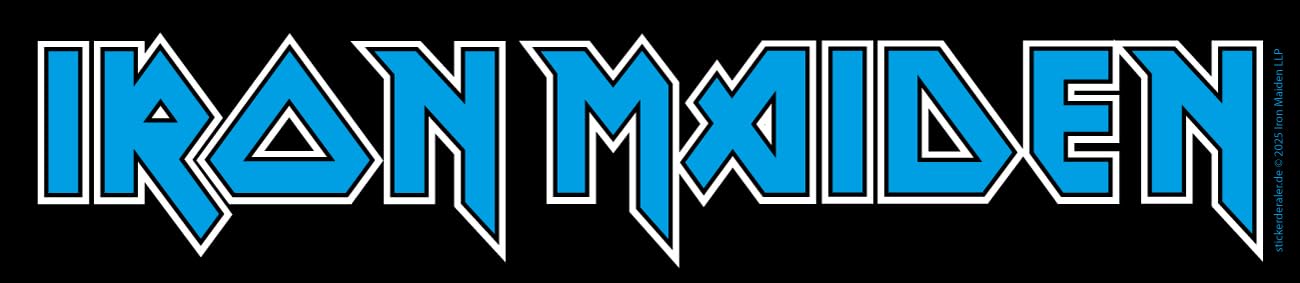 Iron Maiden Logo Aufkleber Blue Sticker Eddie Metal ca. 19x4 cm Iron Maiden Logo Aufkleber Blue Sticker Eddie Metal ca. 19x4 cm von sticker-dealer