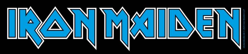 Iron Maiden Logo Aufkleber Blue Sticker Eddie Metal ca. 19x4 cm von sticker-dealer