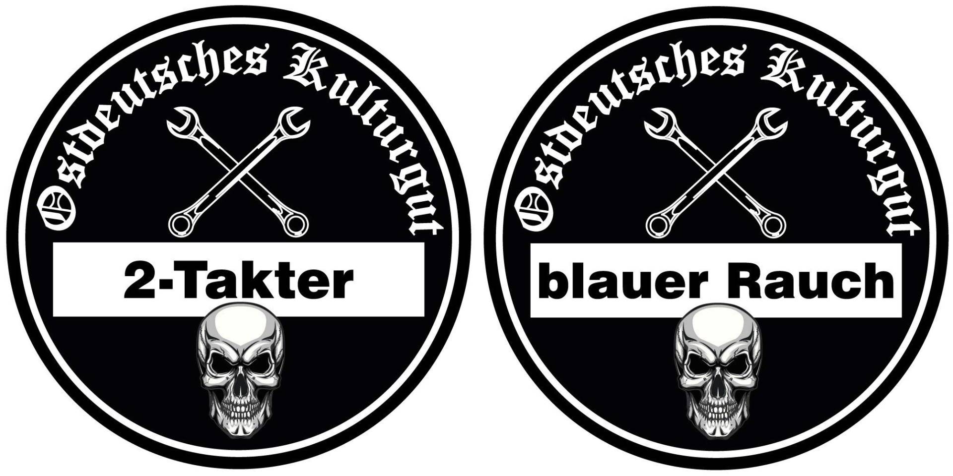 Moped Aufkleber Ostdeutsches Kulturgut 2-Takter Blauer Rauch Sticker Feinstaub JDM Tuning Lustig Fun Osten DDR 2 Stück! Moped Aufkleber Ostdeutsches Kulturgut 2-Takter Blauer Rauch Sticker Feinstaub JDM Tuning Lustig Fun Osten DDR 2 Stück! von sticker-dealer