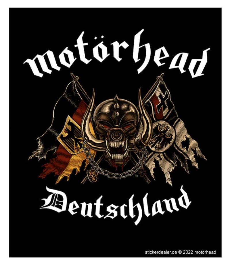 Motörhead Aufkleber Deutschland Sticker Lemmy ca.11x9 cm von sticker-dealer
