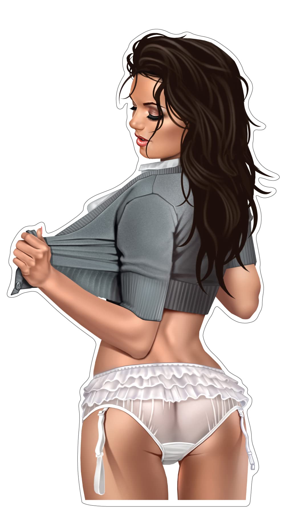 Pin Up Sexy Rüschen Höschen Aufkleber Sticker ca. 18x10 cm Pin Up Sexy Rüschen Höschen Aufkleber Sticker ca. 18x10 cm von sticker-dealer
