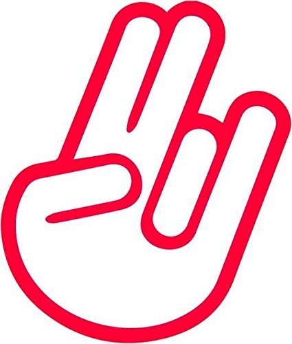 Shocker Hand Autoaufkleber rot JDM Tuning Sticker Aufkleber Motorrad Moped Shocker Hand Autoaufkleber rot JDM Tuning Sticker Aufkleber Motorrad Moped von sticker-dealer