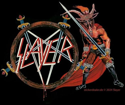 Slayer Aufkleber Show No Mercy Sticker Bands Trash-Metal ca. 12x10 cm von sticker-dealer