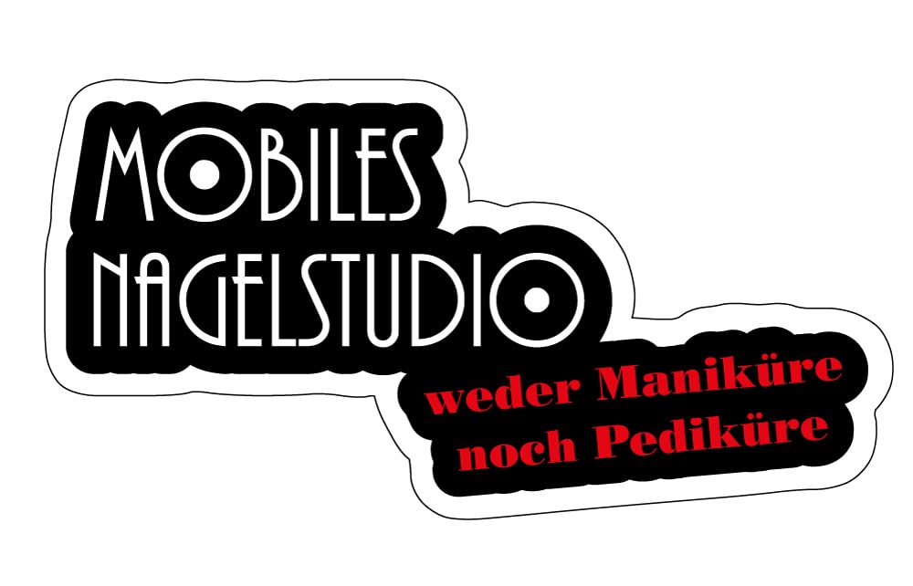 sticker-dealer Fun Autoaufkleber Mobiles Nagelstudio - Weder Maniküre noch Pediküre ca. 14x7 cm sticker-dealer Fun Autoaufkleber Mobiles Nagelstudio - Weder Maniküre noch Pediküre ca. 14x7 cm von sticker-dealer