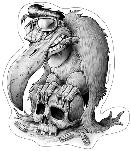 Aufkleber Cooler Adler Sticker Vogel Geier Skull Schädel Zigarre ca. 12x10 cm Aufkleber Cooler Adler Sticker Vogel Geier Skull Schädel Zigarre ca. 12x10 cm von stickerdealer_chupacabra