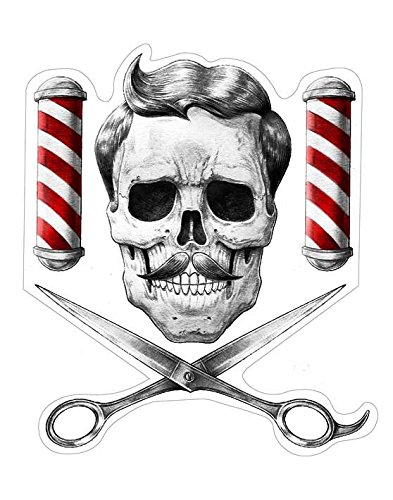 Barber Skull Aufkleber Sticker Schädel Totenkopf Bart Barbershop Schere Barberpole Rasiermesser Rasur Gentlemen Scheibanaufkleber Barber Skull Aufkleber Sticker Schädel Totenkopf Bart Barbershop Schere Barberpole Rasiermesser Rasur Gentlemen Scheibanaufkleber von stickerdealer_chupacabra