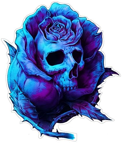 stickerdealer_chupacabra Rose Skull Aufkleber Sticker Schädel Totenkopf Blumen ca. 12x10 cm stickerdealer_chupacabra Rose Skull Aufkleber Sticker Schädel Totenkopf Blumen ca. 12x10 cm von stickerdealer_chupacabra